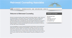 Desktop Screenshot of metrowestcounseling.com